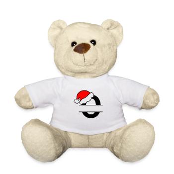 Weihnachtsalphabet Buchstabe O zum Personalisieren - Teddy - Weiß - Vorne