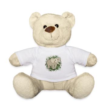 Éléphant - Nounours - blanc - Devant
