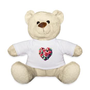 Wedding, Love, Engagement, Valentine's Day, Mother's Day - Teddy Bear - white - Front