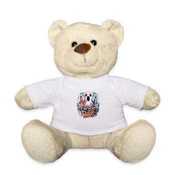 Halloween: Gespenst-Design mit lustigem Spruch - Teddy - Weiß - Vorne