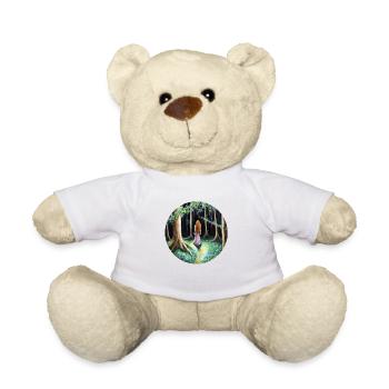 Frau im Wald - Teddy - Weiß - Vorne