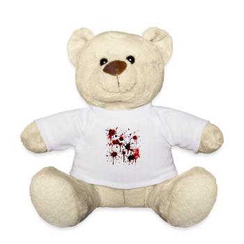 Éclaboussures de sang Halloween Sang Écureuils sanguins - Nounours - blanc - Devant