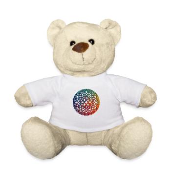 Celtic Shield Heart of Breizh - Teddy Bear - white - Front
