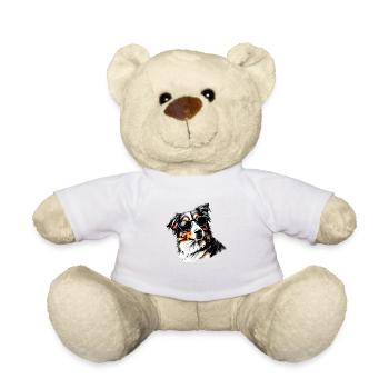 Australian Shepherd Dog Owner Sunglasses - Teddy Bear - white - Front