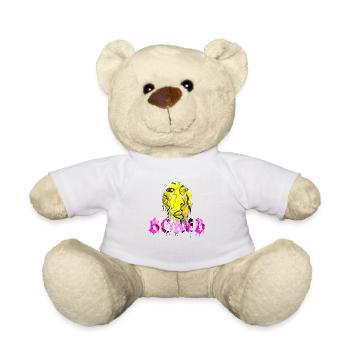 Gelangweiltes Meme Zitat Lustig Cool Traurig Langweilig Gils Kunst - Teddy - Weiß - Vorne