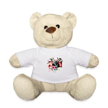 Fotograf Fotografen Geschenk Fotografieren Kamera - Teddy - Weiß - Vorne