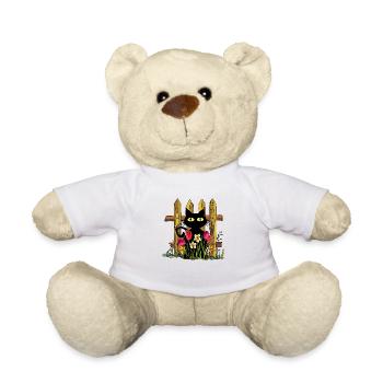Cat - Teddy Bear - white - Front
