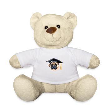 Bachelor Dogs Bulldog Studies High School Graduation - Nounours - blanc - Devant