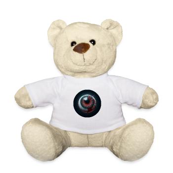 EYE, Ghost, Fear, Gruesome, Nightmare, Black Magic - Teddy Bear - white - Front