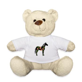 Cheval - Nounours - blanc - Devant
