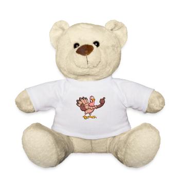 Cartoon Turkey - Teddy Bear - white - Front