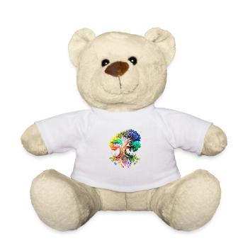 Lebensbaum Yoga Baum des Lebens Meditation - Teddy - Weiß - Vorne