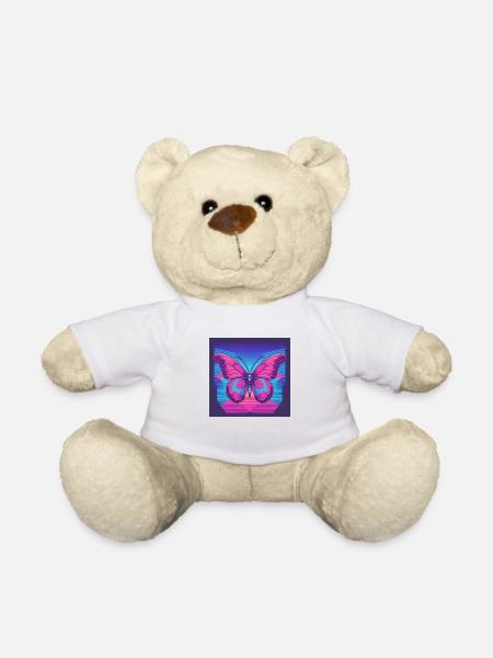 Schmetterling - Teddy - Weiß