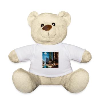 Palm trees in moonlight - Teddy Bear - white - Front