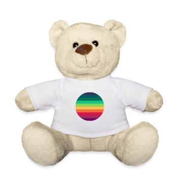 Regenbogen Kreis - Teddy - Weiß - Vorne