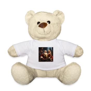 Who is your Santa - Teddy Bear - white - Front