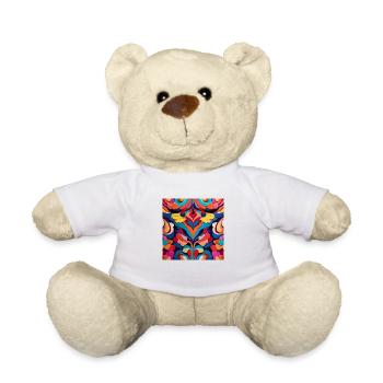 Abstraktes Muster - Teddy - Weiß - Vorne