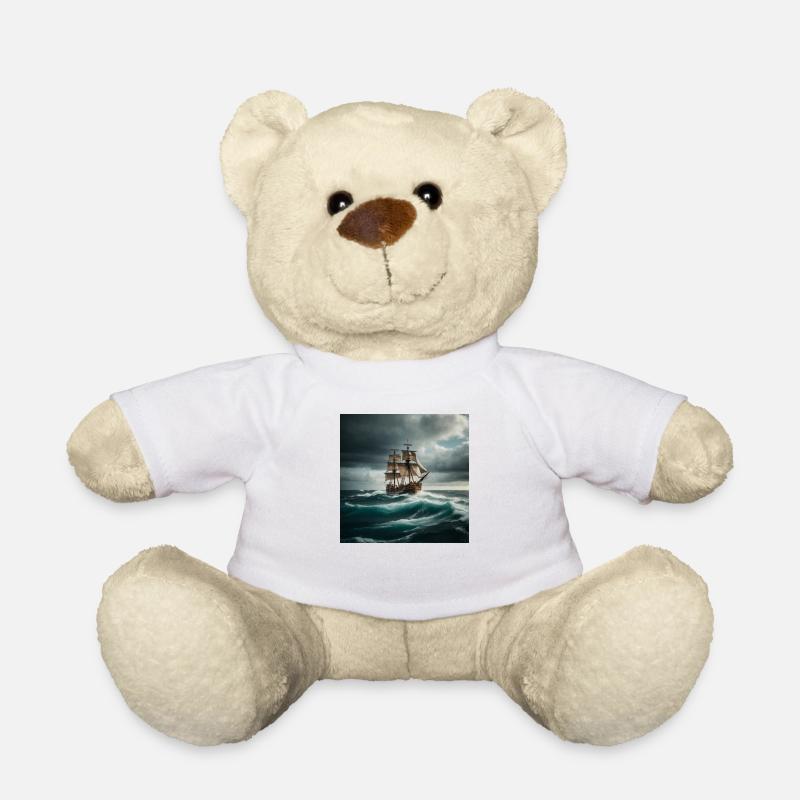 Bateau pirate - Nounours - blanc