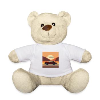 Auto / Oldtimer /Sonnenuntergang - Teddy - Weiß - Vorne