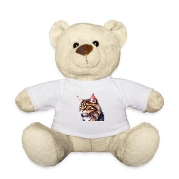 Maine Coon Chaton Chaton Propriétaire Chat Chat - Nounours - blanc - Devant