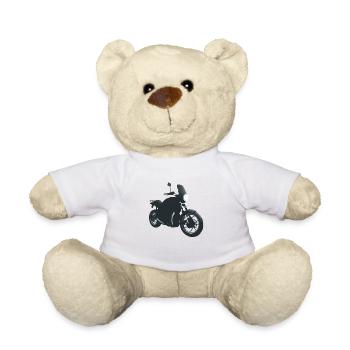 Motorcycle Motorcross Motorbike Fan Motorcyclist - Teddy Bear - white - Front