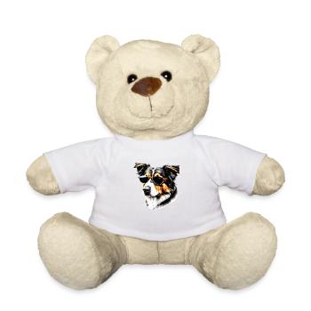 Australischer Schäferhund Hunde Hundehalter Hund - Teddy - Weiß - Vorne