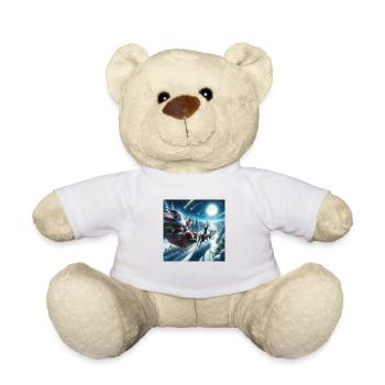 Weihnachtlicher Nikolausdruck - Geschenkidee - Teddy - Weiß - Vorne