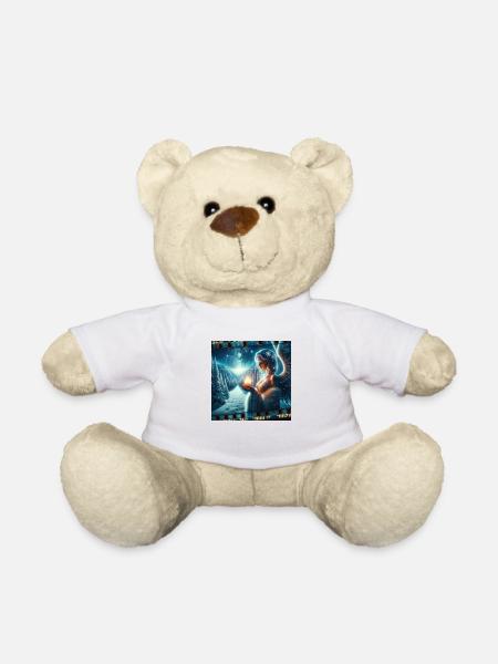 Weihnachtliches Engelsmotiven – Festliche Engel - Teddy - Weiß