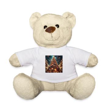 Weihnachtsbaum Druck auf Accessoires - Teddy - Weiß - Vorne
