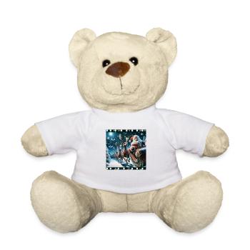 Weihnachtlicher Nikolausdruck - Geschenkidee - Teddy - Weiß - Vorne