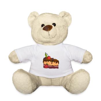 Cake - Teddy Bear - white - Front