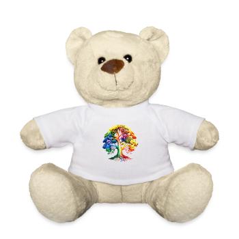 Tree of Life Celtic Tree of Life Meditation - Teddy Bear - white - Front