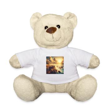 Ein Café im Sonnenuntergang am Rande der Welt - Teddy - Weiß - Vorne
