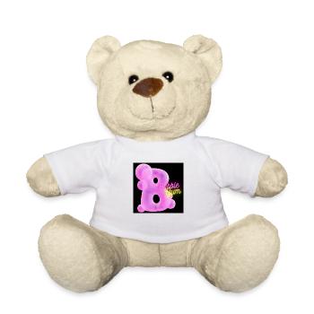 Bubble Gum Pink - Teddy - Weiß - Vorne