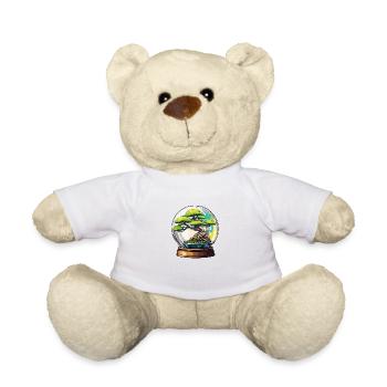 Bonsaï en bocal / Botanique / Biotope / Terrarium - Nounours - blanc - Devant