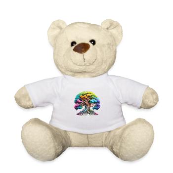 Tree of Life Meditation Celtic Tree of Life - Teddy Bear - white - Front