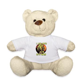 Zombie - I LIKE BOYS WITH BRAIN - Teddy - Weiß - Vorne