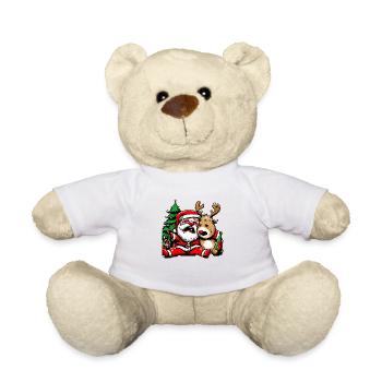 Betrunkener Weihnachtsmann Hohoho - Teddy - Weiß - Vorne