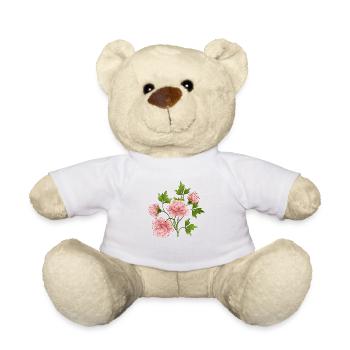 Flowers - Teddy Bear - white - Front