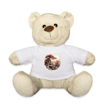 Japanische Bilderkunst - Teddy - Weiß - Vorne