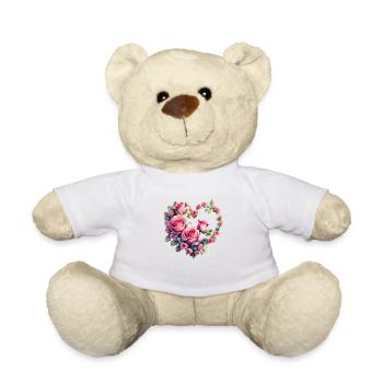 Blume Garten Geschenk Hobbygärtner Gärtner Blumen - Teddy - Weiß - Vorne