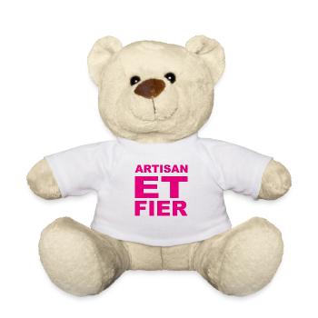 Artisan et Fier - Nounours - blanc - Devant