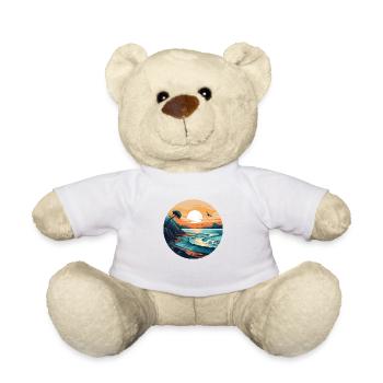 Sunset ocean - Teddy Bear - white - Front