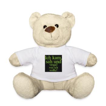 Ich kam, sah und vergaß was ich wollte. - Teddy - Weiß - Vorne