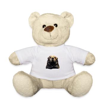 Geometric Style Sea Otter - Teddy Bear - white - Front