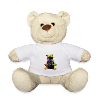 Rainbow Frog - Teddy Bear - white - Front