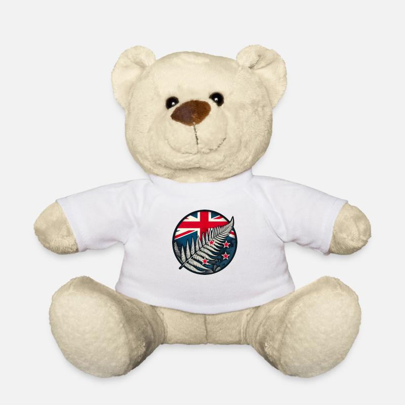 Neuseeland Aotearoa Kiwi 4 - Teddy - Weiß