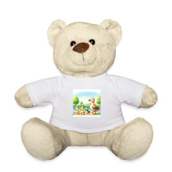 Süße Entenfamilie - Teddy - Weiß - Vorne