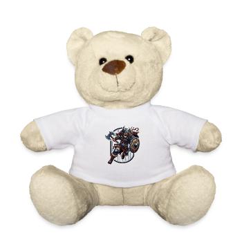 La hache viking - Nounours - blanc - Devant