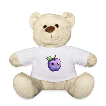 Sujet Apple pour enfants - Nounours - blanc - Devant